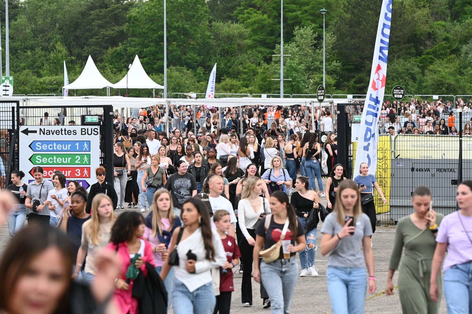 Entrée sortie foule Nancy Open Air